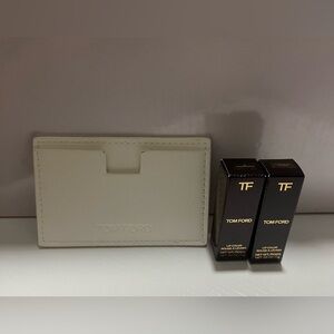 Off-White Card Holder & Lip set